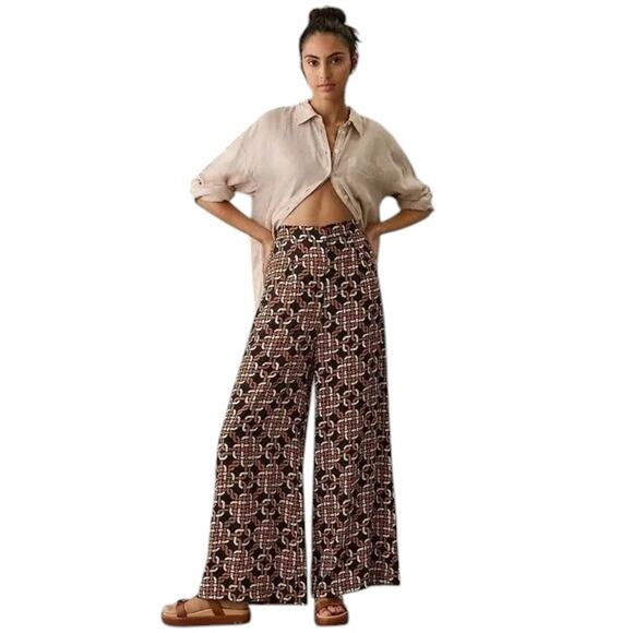 Faithfull the Brand Pants - NWOT Faithfull The Brand Black Orange White Leia Pants Size 4